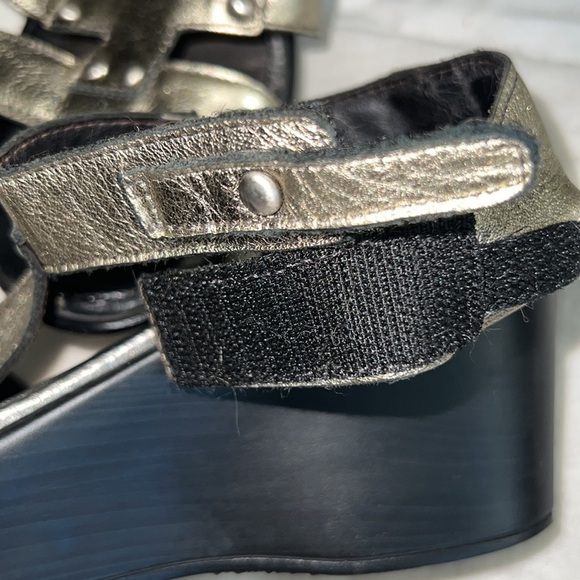 Naot Bronze Wedge Sandals - Picture 4 of 7